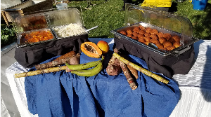 outdoor buffet